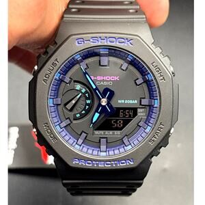 Casio G-Shock GA2100VB-1A CasiOak Virtual World Carbon Core Men's Ana-Digi Watch
